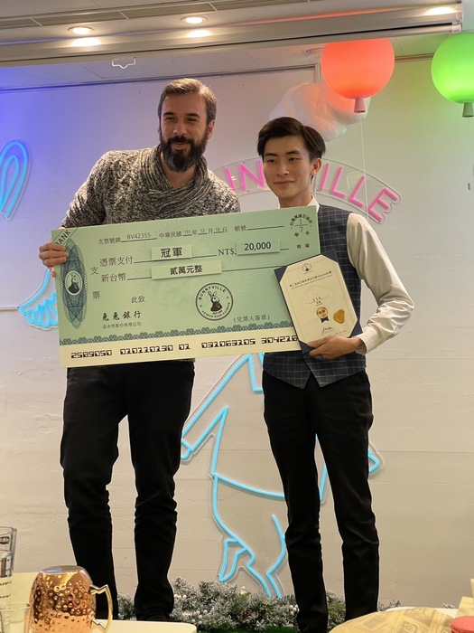 賀 吳易為、林政澤同學獲Bunnyville 龐尼維爾 第二屆自己風味酒自己釀Infusion 比賽圖片