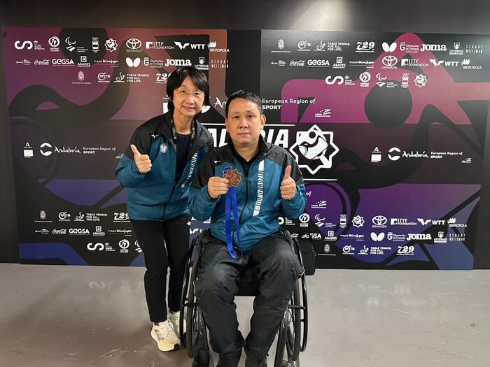 賀 餐飲系林佳蓉教師擔任 2022年西班牙世界帕拉桌球錦標賽國家代表隊教練一職圖片